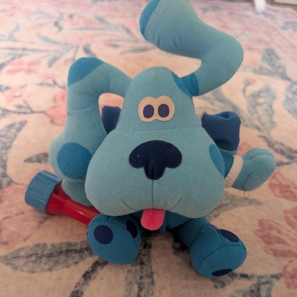 Vintage Blue's Clues‎ Sleepover Plush with Flashlight